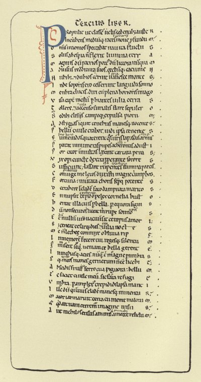 Pagina uit de Pharsalia van Lucan door French School