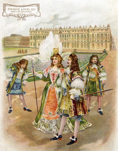 Paleis van Versailles ten tijde van Lodewijk XIV door French School