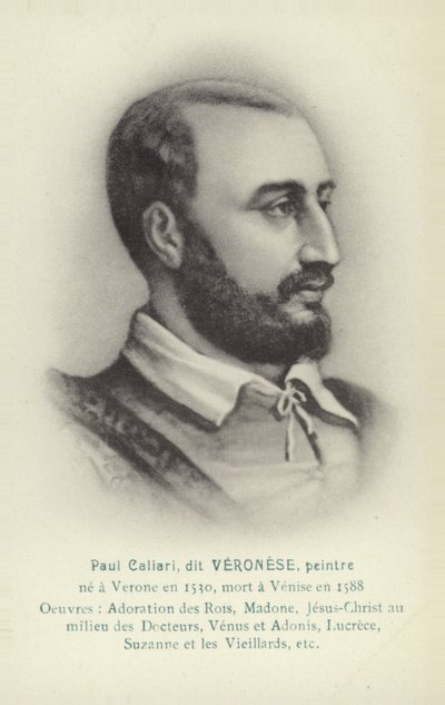 Paolo Veronese, Italiaanse schilder (litho) door French School