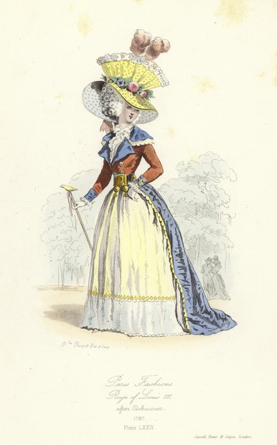 Parijse mode, regeerperiode van Lodewijk XVI door French School