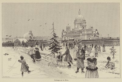 Schaatsen op de Neva door French School