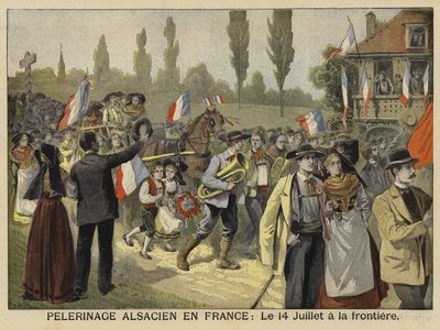 Bedevaart van Elzassers naar Frankrijk, 14 juli 1897 door French School