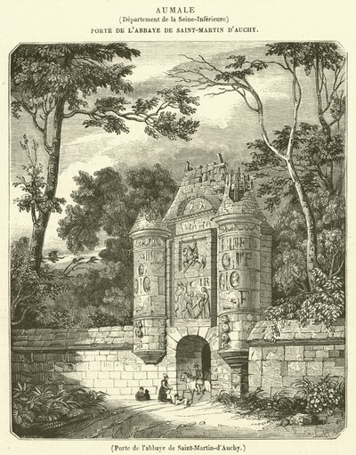 Deur van de abdij van Saint-Martin-d