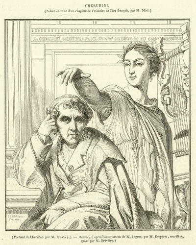 Portret van Cherubini door French School