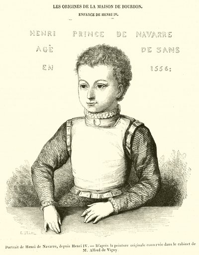 Portret van Hendrik van Navarra, later Hendrik IV door French School