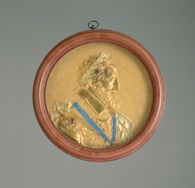 Portretmedaillon van Koning Hendrik IV door French School