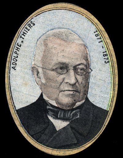 Portret van Adolphe Thiers (1797-1877), president van de Franse Republiek door French School