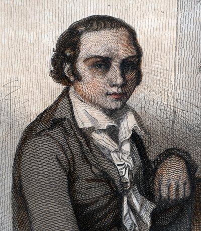 Portret van André Marie Chénier (1762-1794) door French School