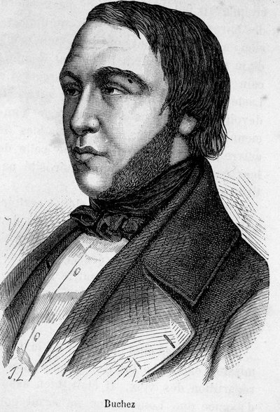 Portret van Buchez, Franse filosoof en politicus (1796 - 1865) door French School