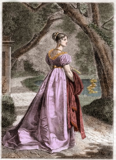 Portret van Catherine van Württemberg 1783-1835 Koningin van Westfalen - Portret van Catherine van Württemberg, vrouw van Jerome Bonaparte, Koningin van Westfalen (1783-1835) - in 