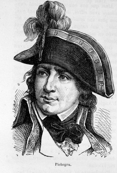 Portret van Charles Pichegru, Franse generaal (1761-1804) - in 