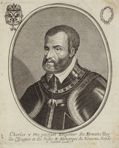 Portret van Karel V, Heilige Roomse Keizer door French School