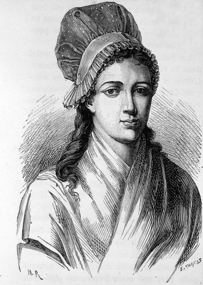Portret van Charlotte Corday (1768 - 1793) - in 