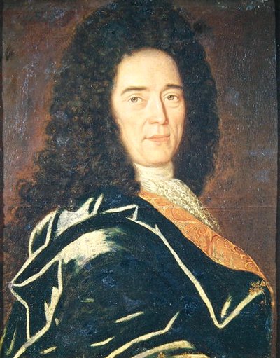 Portret van Cheronnet, ceremoniële bestuurder van Lodewijk XIV (1638-1715) door French School