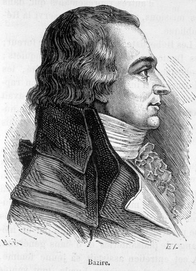 Portret van Claude Basire of Bazire (1764-1794), Franse politicus - in L
