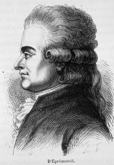 Portret van Eprémesnil, Franse magistraat en politicus (1746 - 1794) - in 