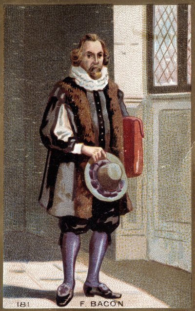 Portret van Francis Bacon (1561-1626), Engelse staatsman en filosoof door French School