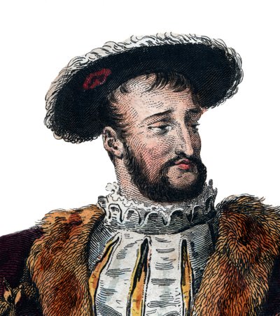 Portret van Frans I van Frankrijk, koning van Frankrijk door French School