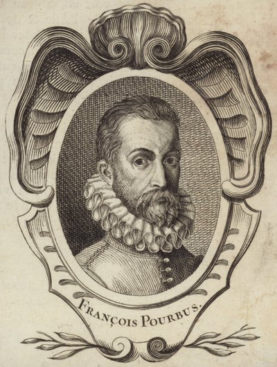 Portret van Frans Pourbus de jongere door French School