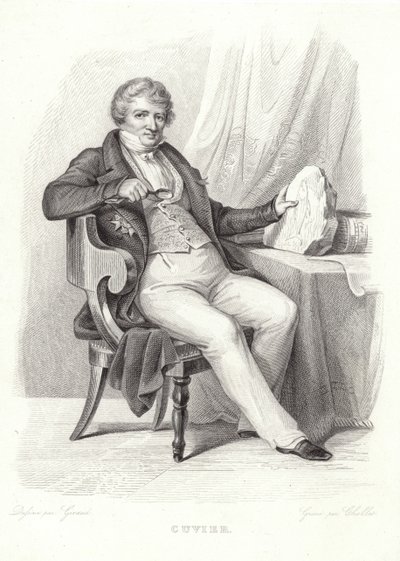 Portret van George Cuvier door French School