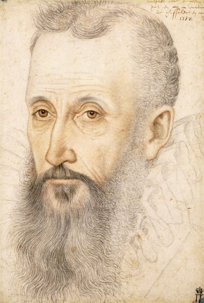 Portret van George Talbot, graaf van Shrewsbury, ca. 1582 door French School