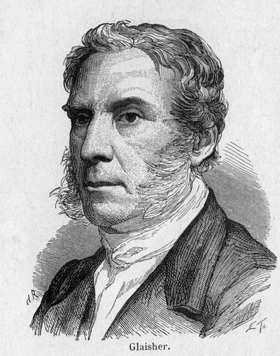 Portret van Glisher, Britse luchtvaartkundige - in 