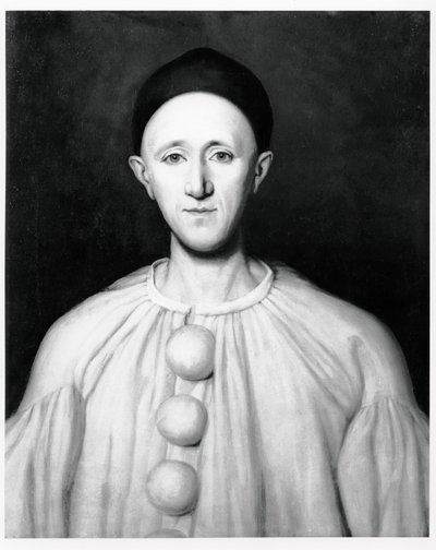 Portret van Jean Charles Deburau (1829-73) als Pierrot door French School