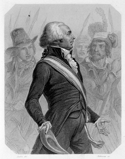 Portret van Jérôme Pétion de Villeneuve (1756-1794), Franse politicus. In 