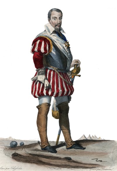 Portret van Louis Des Balbes de Berton de Crillon (1543-1615), Franse soldaat genaamd de man zonder angst door French School