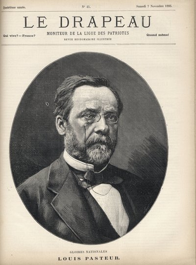 Portret van Louis Pasteur (1822-1895) - omslag van 
