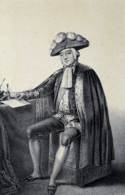 Portret van Louis Philippe II Joseph, Hertog van Orléans en Chartres, bekend als Philippe Egalité door French School