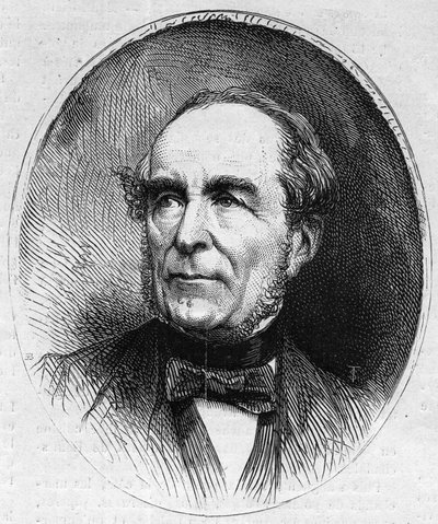 Portret van Louis Vitet (1802-1873), Franse politicus. Gravure in 