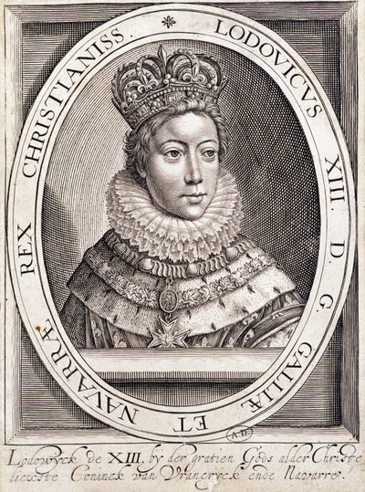 Portret van Lodewijk XIII, jong door French School