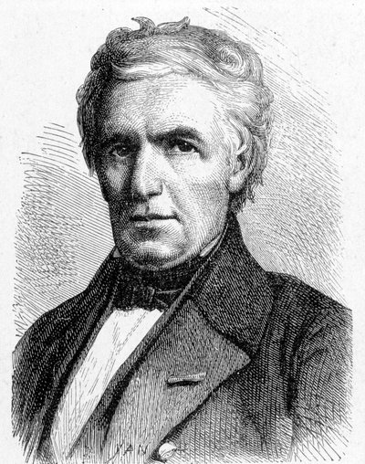 Portret van Marc Séguin (1786 - 1844), Franse ingenieur die het principe van hangbruggen bedacht, ook uitvinder van de buisvormige ketel - in 
