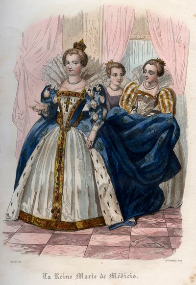 Portret van Marie de Medici (1575-1642) door French School