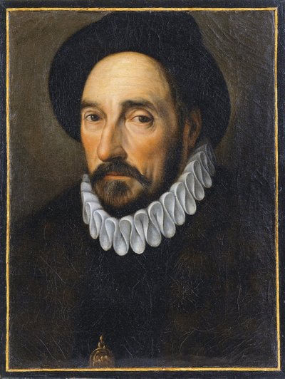 Portret van Michel de Montaigne door French School