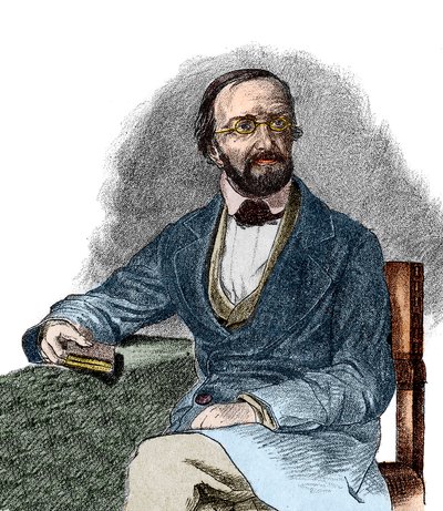 Portret van Peter Gustav Dirichlet, Duitse wiskundige door French School