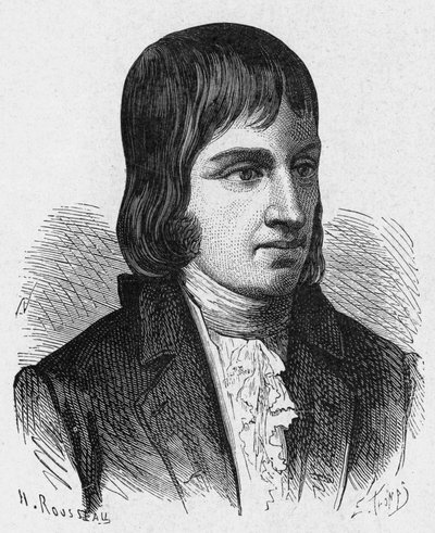 Portret van Philippe Lebon (1769 - 1804), Franse ingenieur en chemicus (uitvinder van gasverlichting) - in 