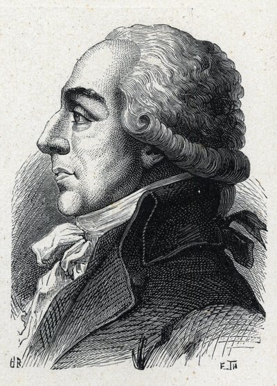 Portret van Pierre Louis Roederer (1754-1835) Franse advocaat en politicus. Gravure uit 1889. Privécollectie door French School