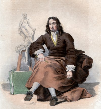 Portret van Pierre Puget (1620-1694) door French School