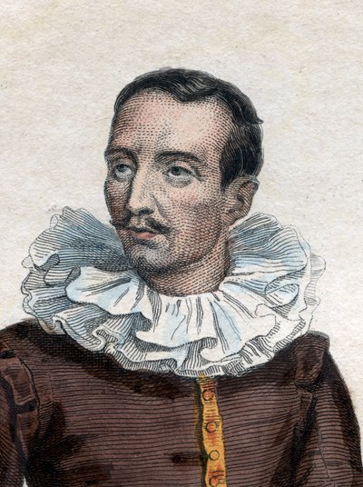 Portret van Pierre de Bourdeille, heer (en abt) de Brantome (1535-1614), Franse historicus, soldaat en biograaf door French School