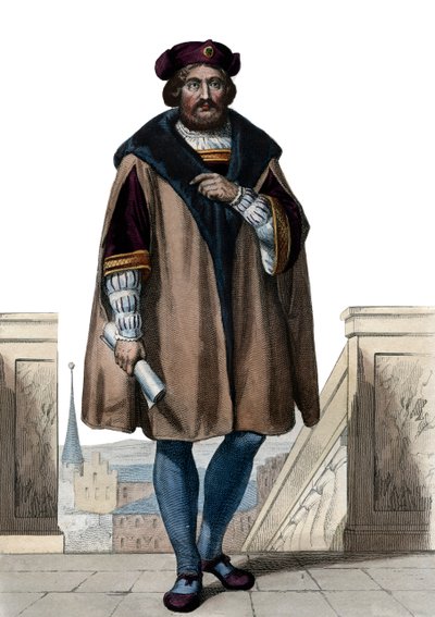 Portret van Pierre de Ronsard (1524-1585), Franse dichter door French School