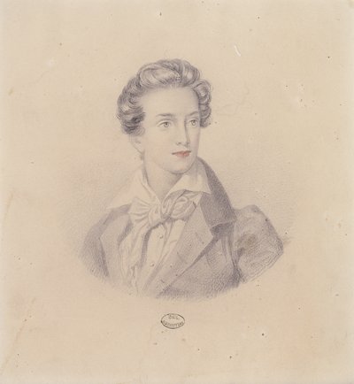 Portret van Prins Fritz Baciocchi door French School