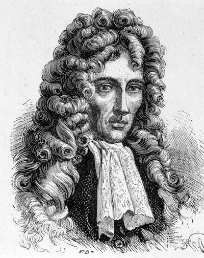 Portret van Robert Boyle (1627 - 1691), Ierse natuurkundige en chemicus - in 
