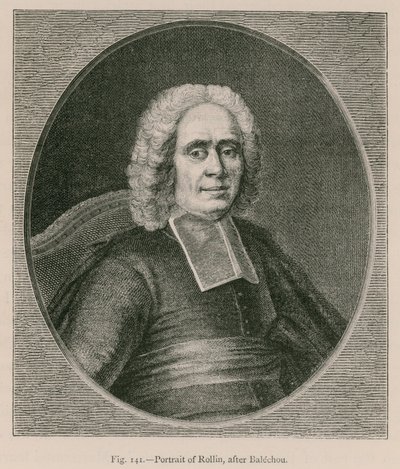 Portret van Rollin (naar Balechou) door French School
