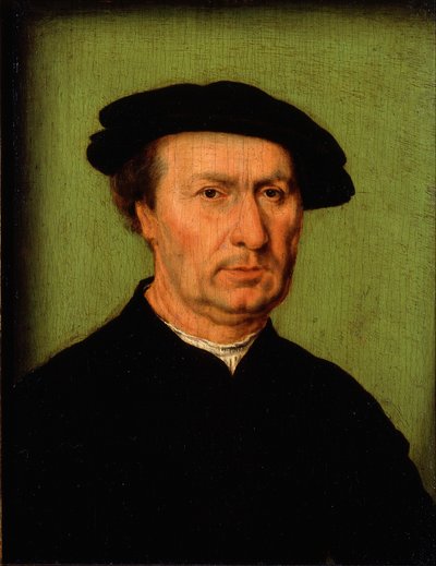 Portret van een man door French School