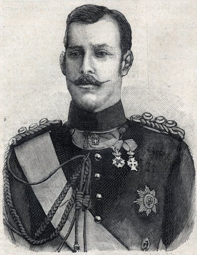 Portret van de Kroonprins van Griekenland (die George I van Griekenland werd) door French School