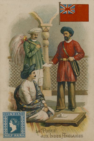 Postdienst in Brits-Indië door French School
