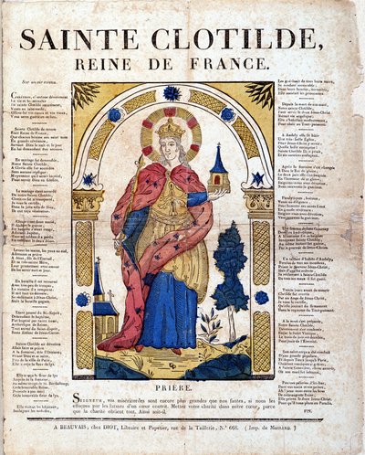 Gebed tot Sint Clotilde - afbeelding van Epinal door French School