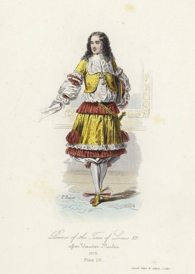 Prins uit de tijd van Lodewijk XIV van Frankrijk door French School